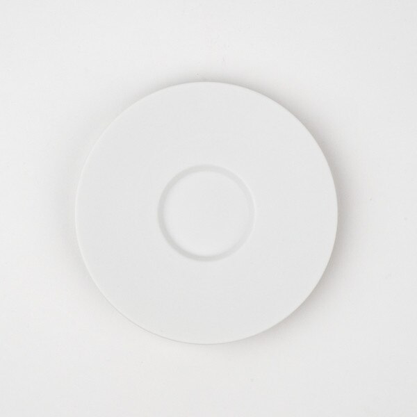 Image of Matte White Espresso Cup Saucer 5.25" 3