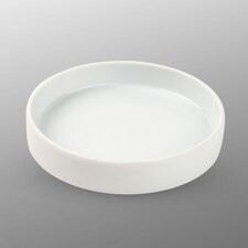 Matte White High Rim Plate 4.25"