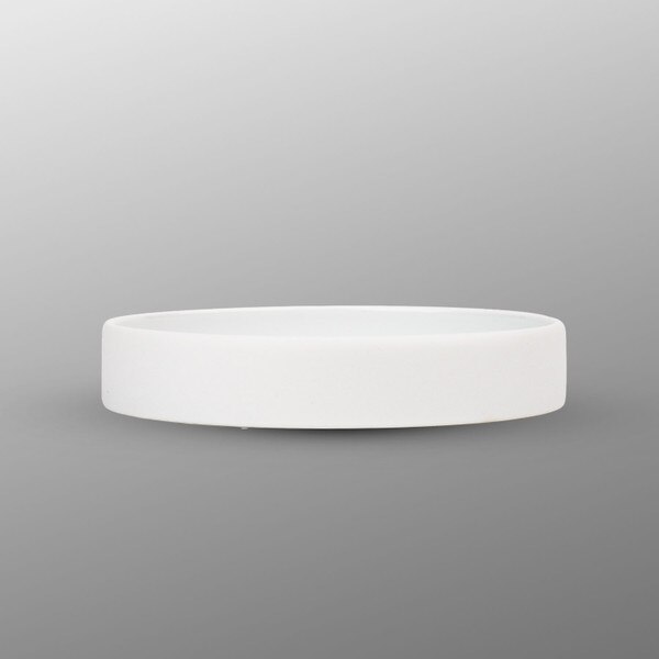 Image of Matte White High Rim Plate 4.25" 2