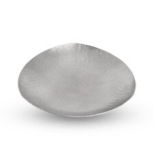 Hammered Stainless Steel Plate 5.25"