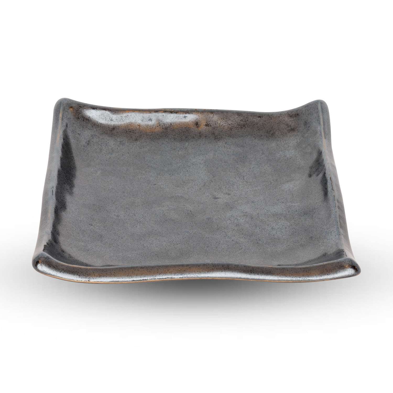 Two Tone Bizen Abstract Plate 5