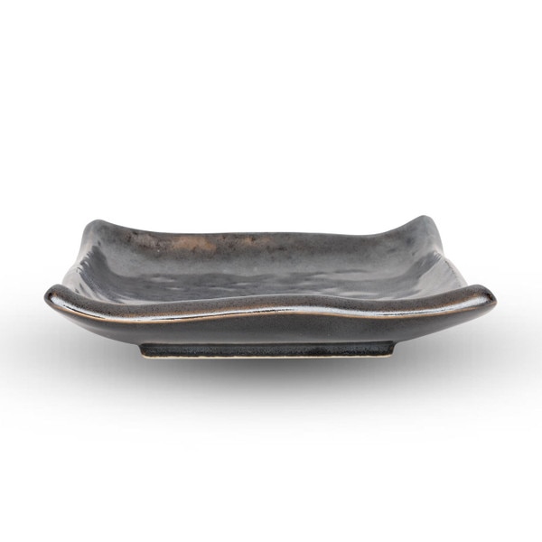 Image of Tessa Black Square Plate 5" 2