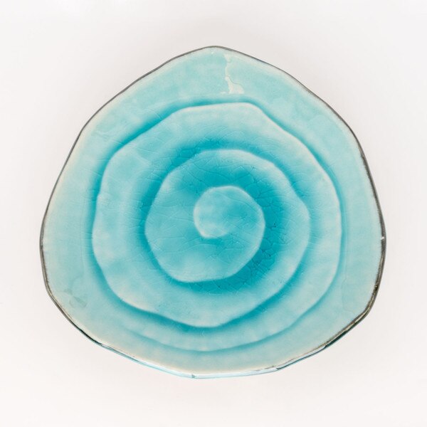 Image of Sky Blue Triangular Plate 6.5" 3