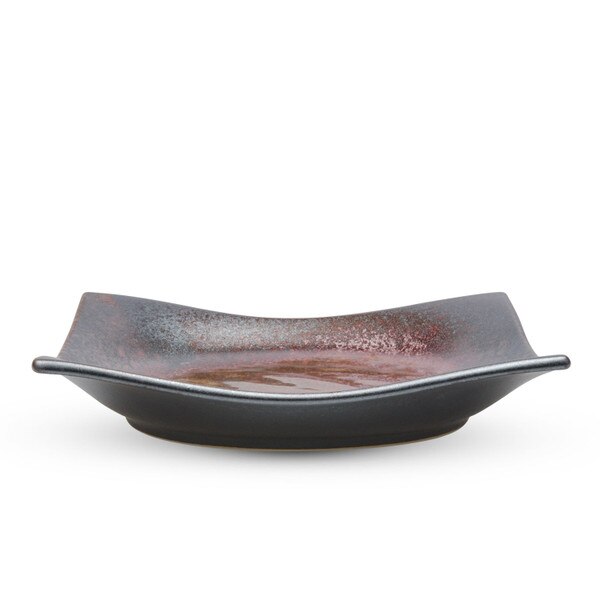 Image of Rust Brown Square Plate 5.5" 2