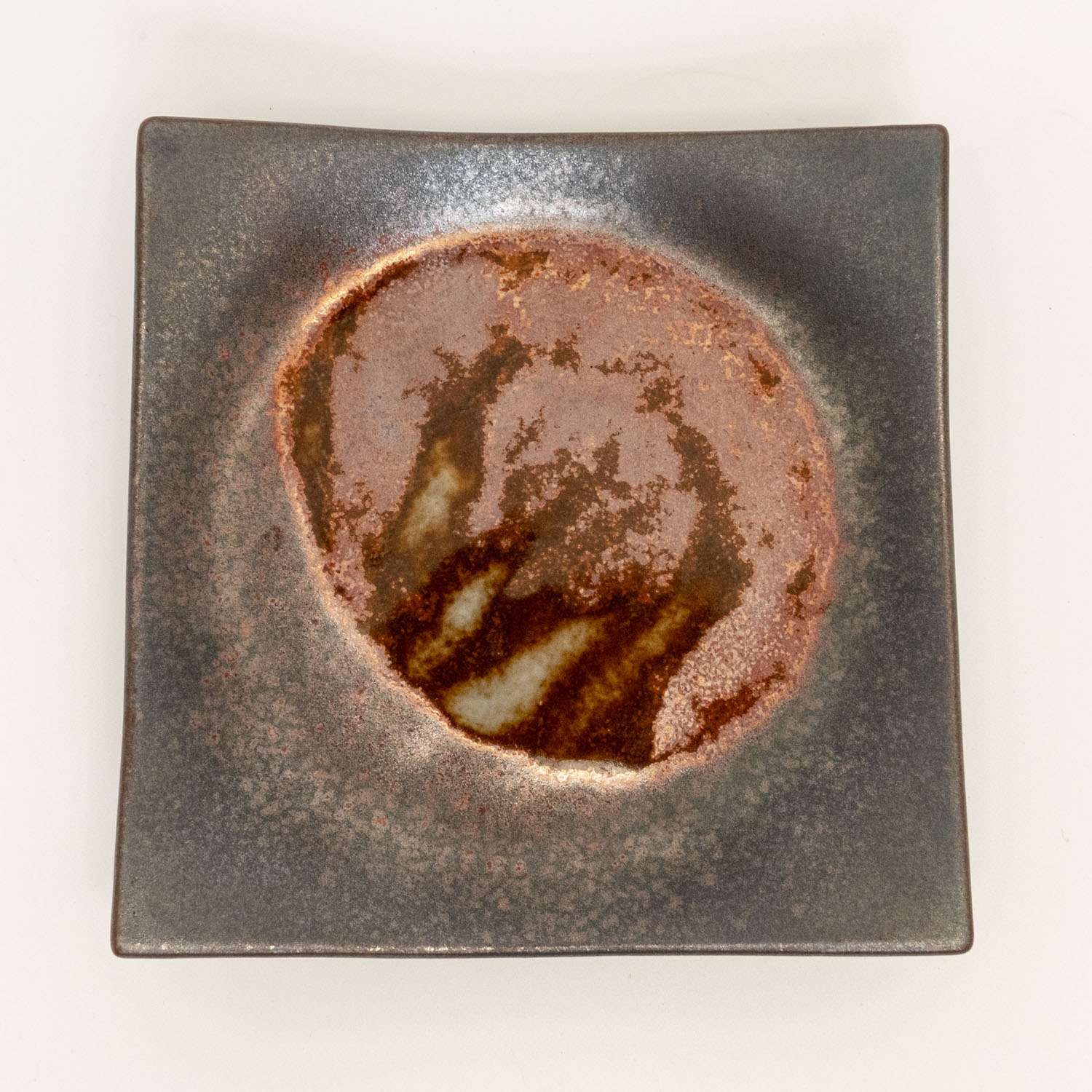Rust Brown Square Plate 5.5