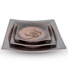 Rust Brown Square Plate 5.5" hover-image