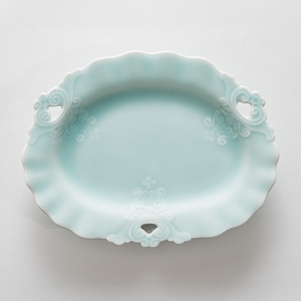 Image of Moist Seiji Arabesque Pattern Plate 6.5" 3