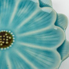 Turquoise Flower Plate 4.75" hover-image
