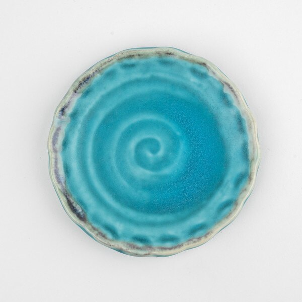 Image of Turquoise Wave Plate 4.75" 3