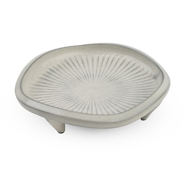 Image of Kohiki Grey Footed Plate 6.5" 1