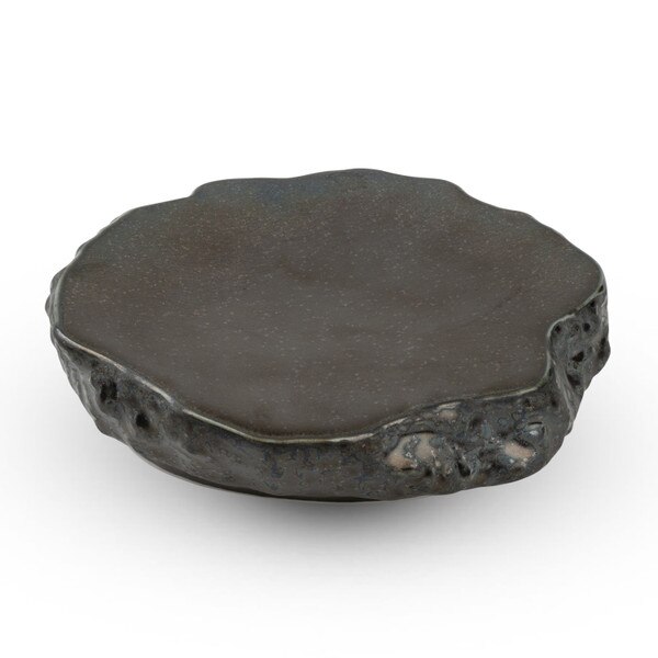 Image of Kurokessho Rock Round Plate 6.5" 1