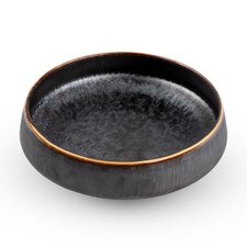 Black Rim Small Bowl 6.25"