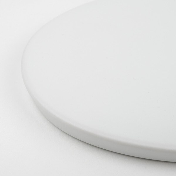 Image of Matte White Flat Oval Plate 5.5" 4