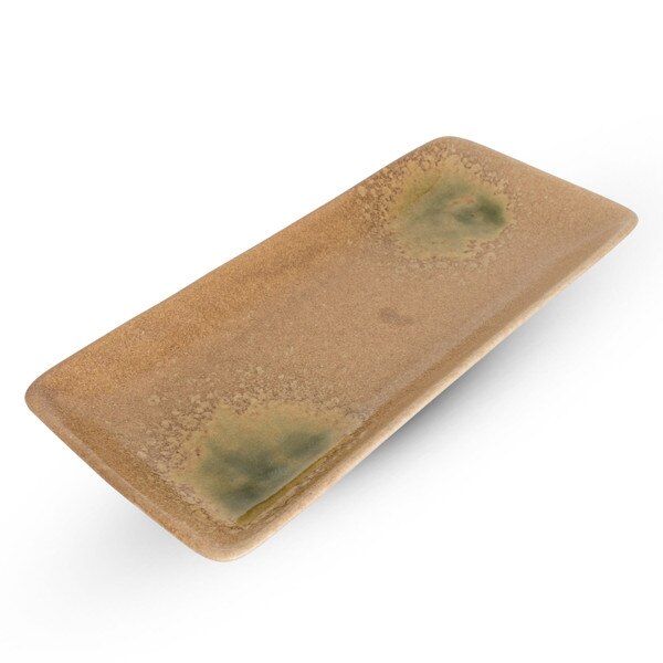 Image of Iga Brown Rectangular Plate 11" 1
