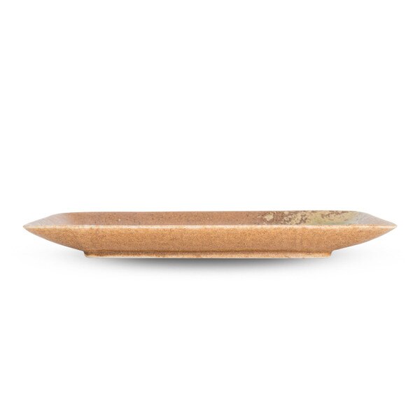 Image of Iga Brown Rectangular Plate 11" 2