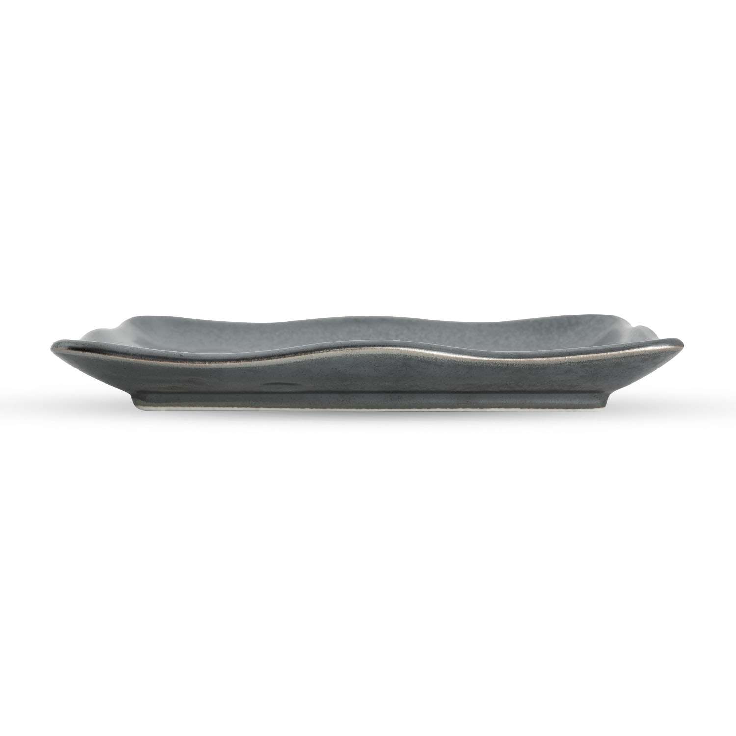 Tessa Black Rectangle Plate 6.75