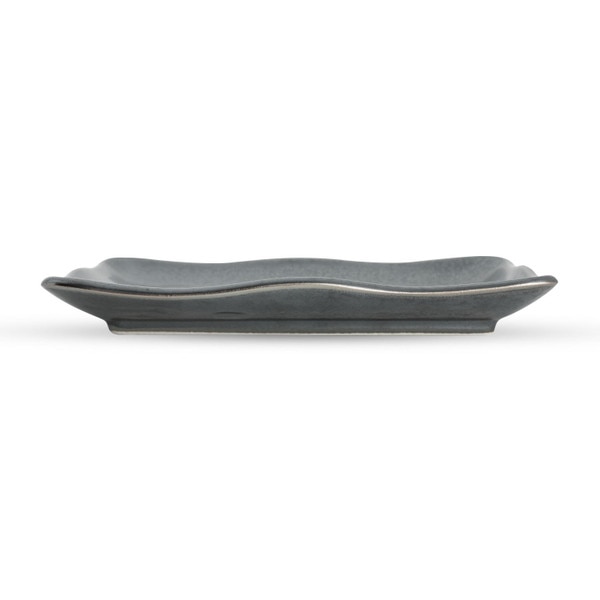 Image of Tessa Black Rectangular Plate 6.75" 2