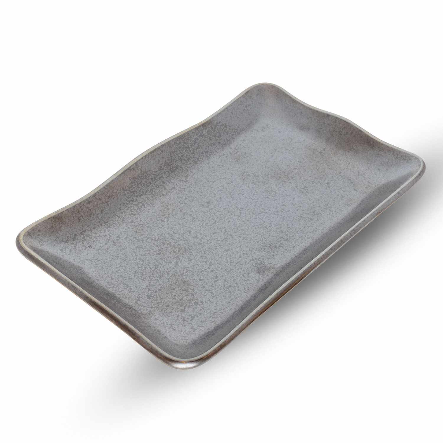 Tessa Black Rectangular Plate 9.5