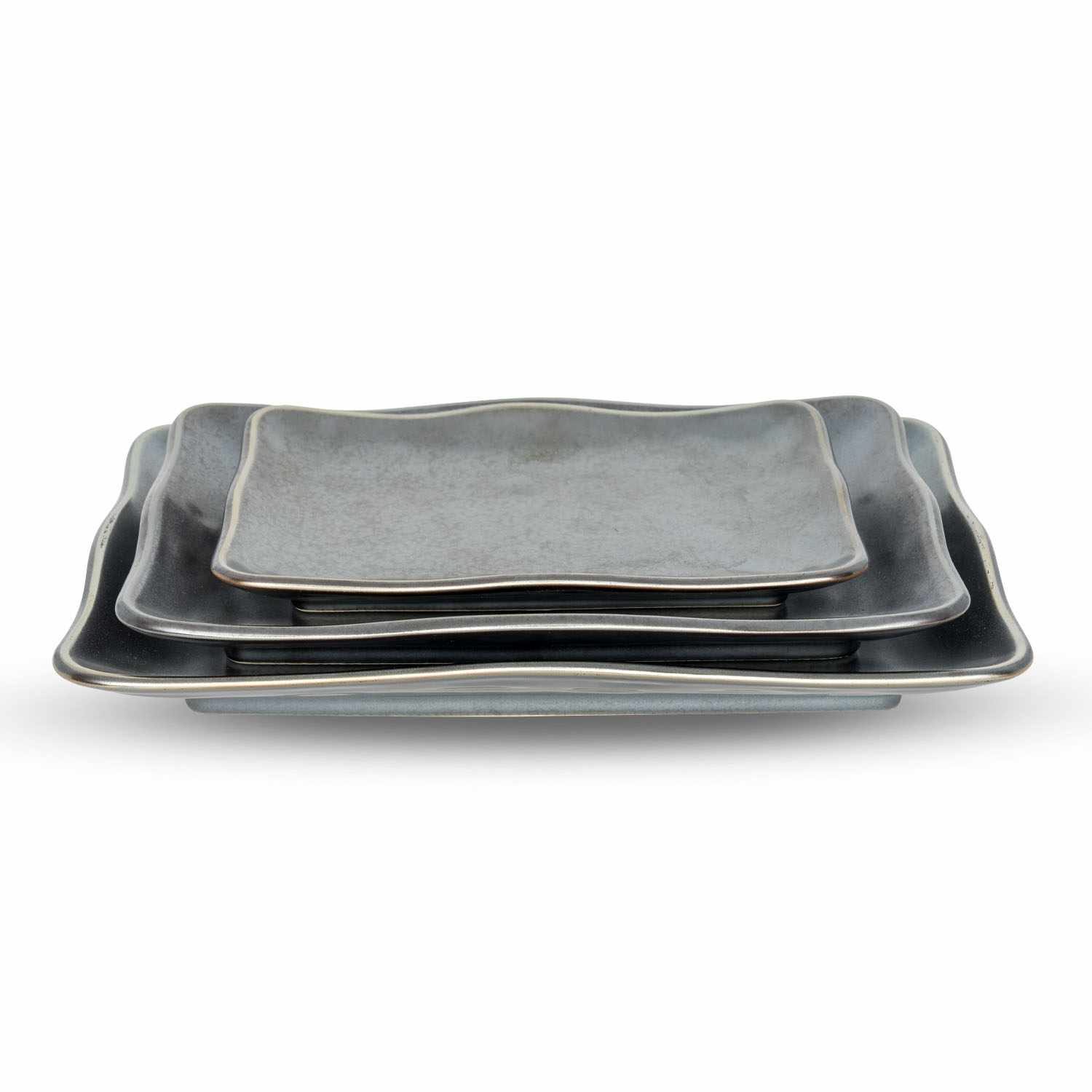 Tessa Black Rectangle Plate 10