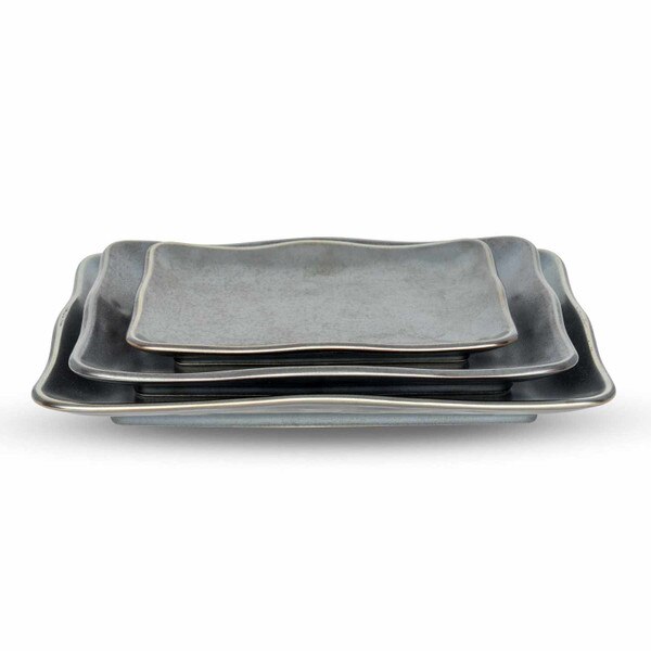 Image of Tessa Black Rectangular Plate 10" 4