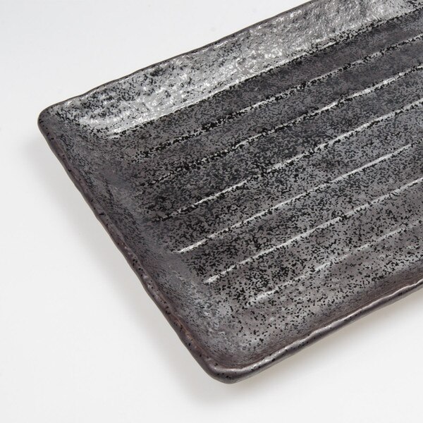 Image of Gray Nanban Rectangular Plate 13" 3