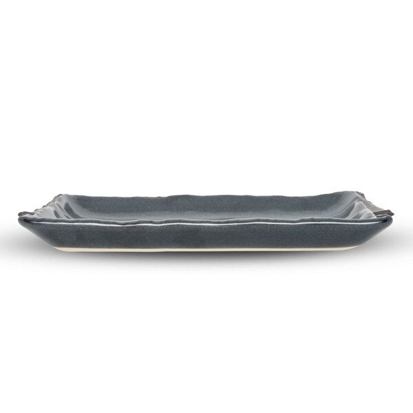 Image of Tessa Black Rectangular Plate 9.5" 2