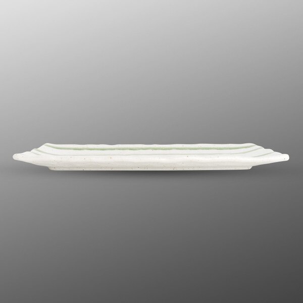 Image of Pin Striped Rectangular Plate 11.5" 2
