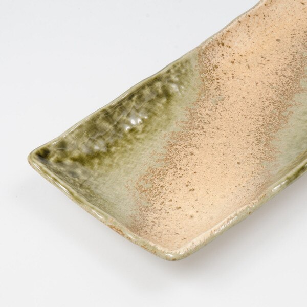 Image of Glossy Green Rectangular Plate 11.25" 3