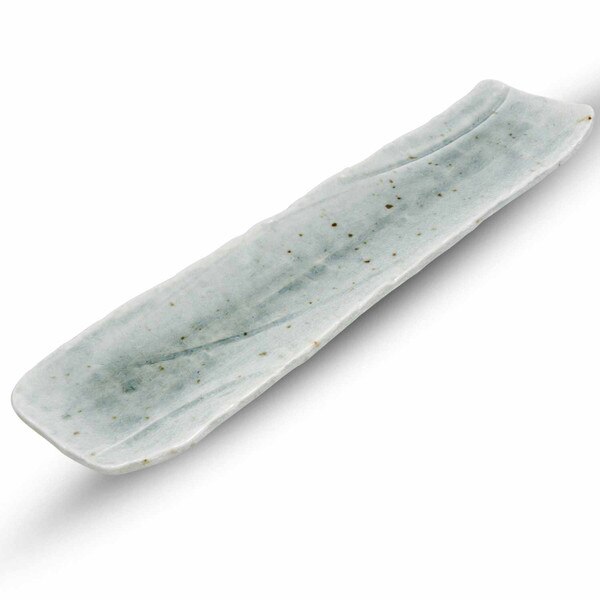 Image of Coral Blue Rectangular Plate 14" 1