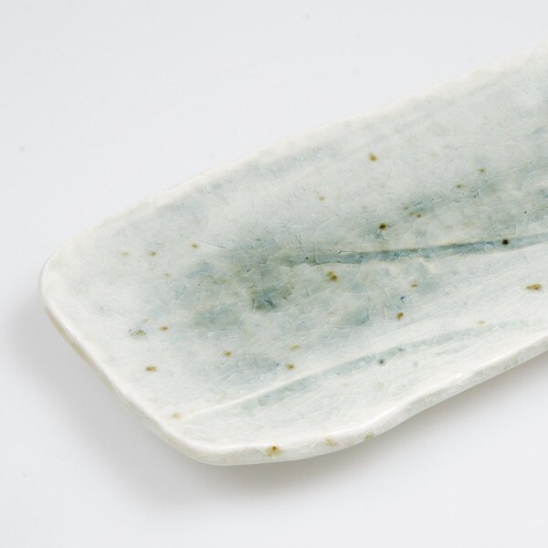Image of Coral Blue Rectangular Plate 14" 3