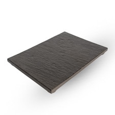 Slate Black Footed Rectangular Plate 8.5"