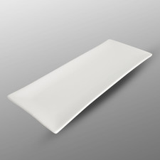 Korin Durable White Rectangular Plate 10.25"
