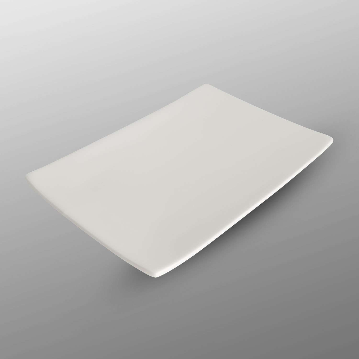 Korin Durable White Rectangular Plate 7.5