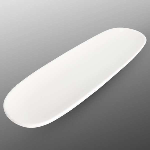 Image of Korin Durable White Oval Plate 13.75" 1