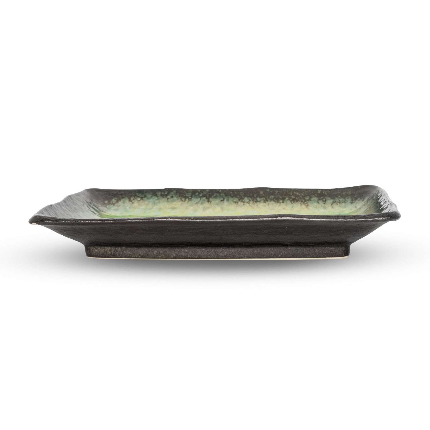 Ariake Green Rectangular Plate 8.25