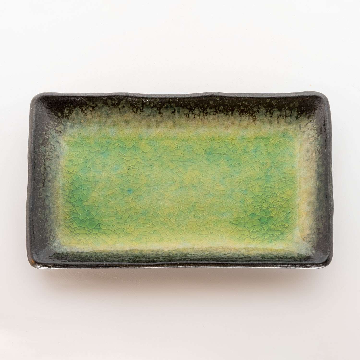 Ariake Green Rectangular Plate 8.25