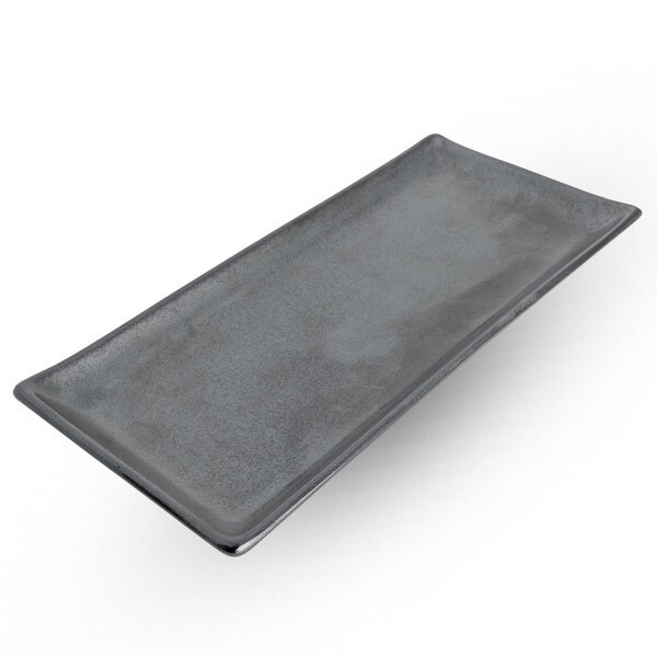 Image of Tessa Black Rectangular Plate 11" 1