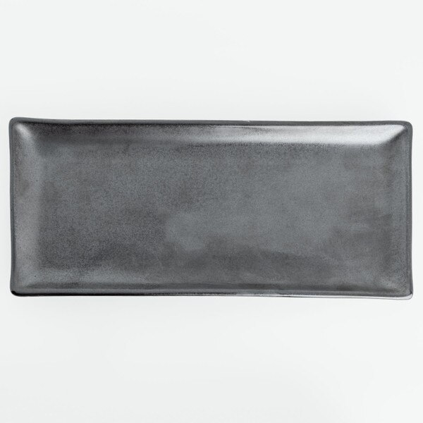 Image of Tessa Black Rectangular Plate 11" 3