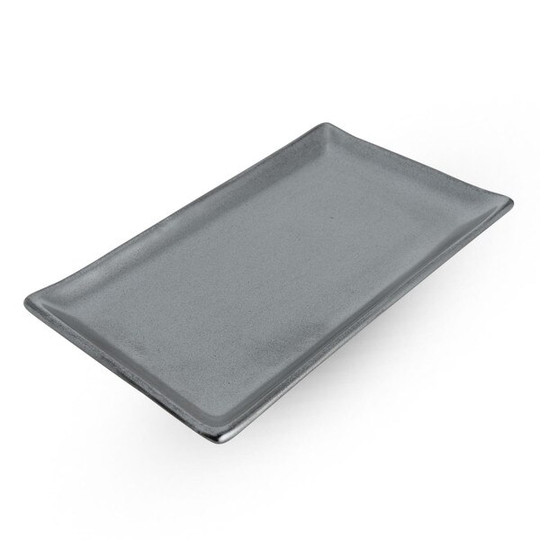Image of Tessa Black Rectangular Plate 8.5" 1