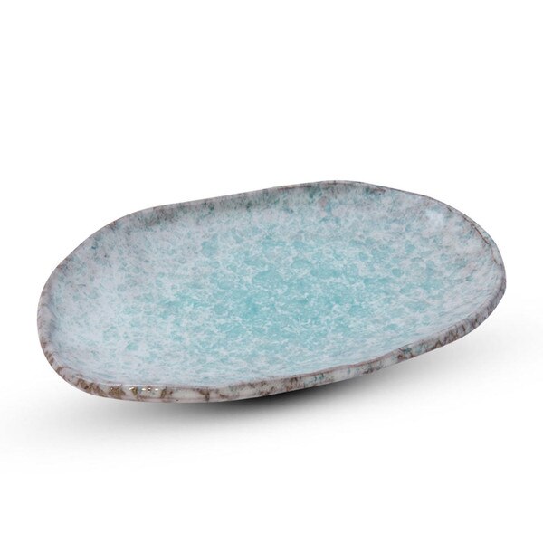 Image of Gray Aobuki Oval Plate 6.75" 1