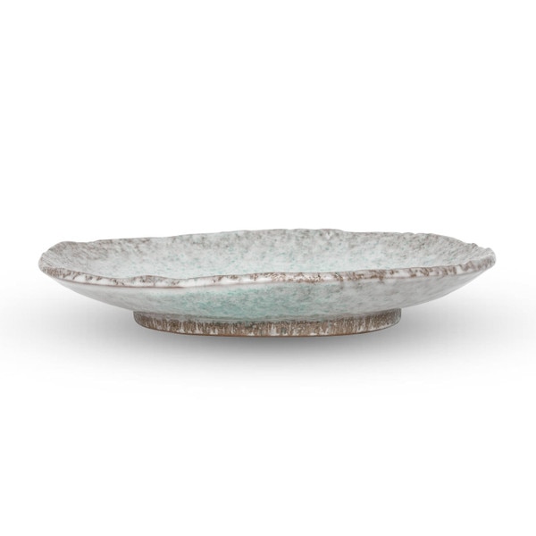 Image of Gray Aobuki Oval Plate 9.25" 2