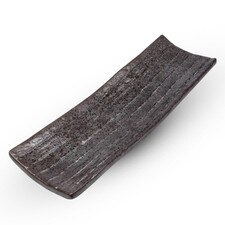 Gray Nanban Rectangular Plate 12.5"