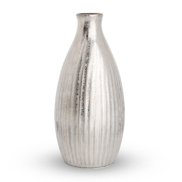 Image of Kuro Yuzu Silver Sake Bottle 8 oz 2