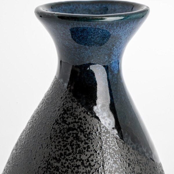 Image of Seiryu Blue Sake Bottle 10 oz 4