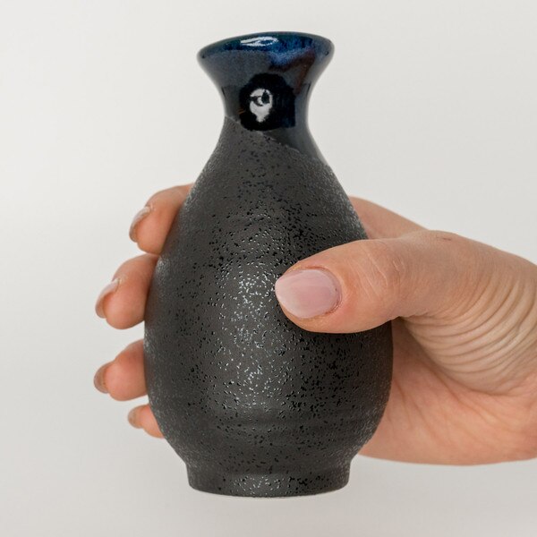 Image of Seiryu Blue Sake Bottle 6 oz 4