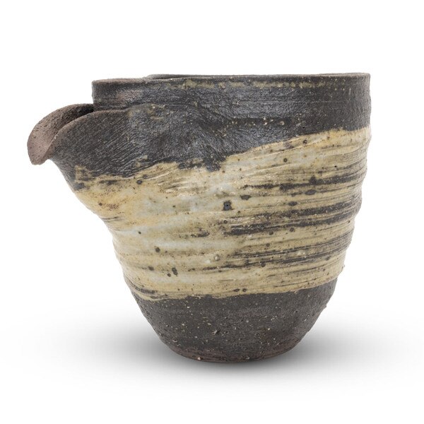 Image of Haihake Gray Brushstroke Abstract Sake Carafe 9 oz 2