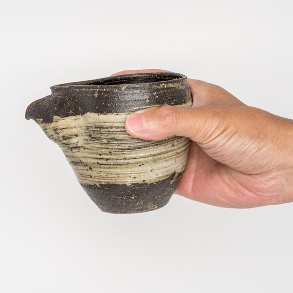 Image of Haihake Gray Brushstroke Abstract Sake Carafe 9 oz 4