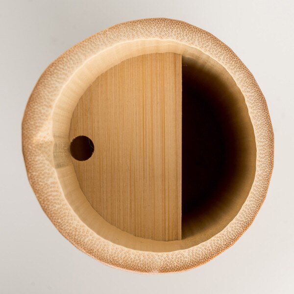 Image of Marutake Natural Bamboo Sake Bottle 11 oz 2