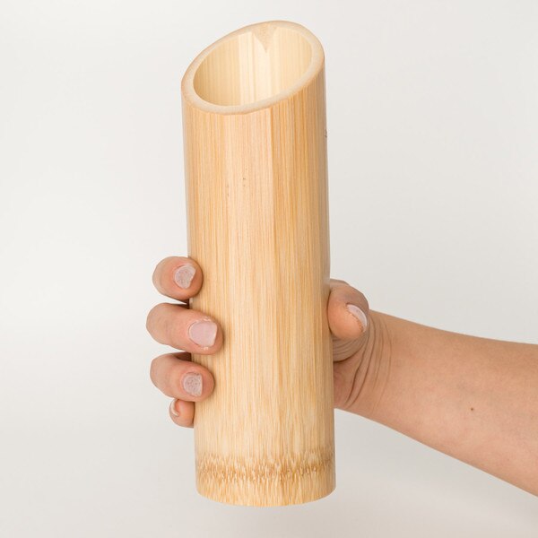Image of Marutake Natural Bamboo Sake Bottle 11 oz 3