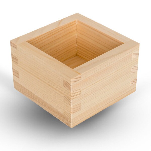 Image of Hinoki Wooden Sake Box 3.1" 4